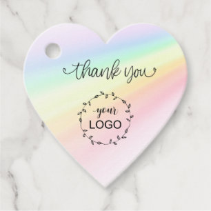 *~* Dank u harten Branding Business Rainbow Bedankjes Labels