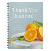 Dank u Hashem spiraal dankbaarheid notitieboek (Voorkant)