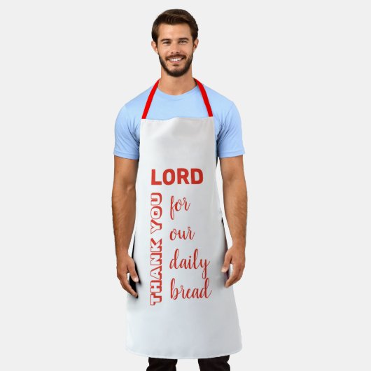 DANK U HEER | Ons dagelijks brood | CHRISTELIJK RO Schort (Gedragen)