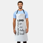 DANK U HEER | Ons dagelijks brood | CHRISTELIJK ZW Schort (Gedragen)