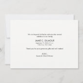 Dank u het Manuscript de Aankondiging van de Fotog (Achterkant)