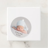 Dank u het Manuscript van het Baby shower van het Bedankjes Labels (In situ)