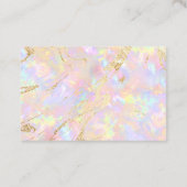 dank u het roze visitekaartje van de textuur van h (Achterkant)