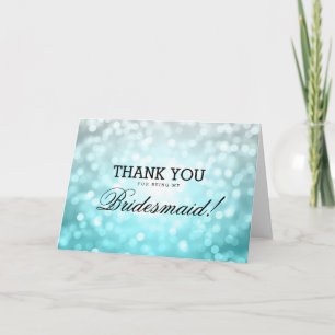 Dank u het Strand Ombre van het Bruidsmeisje Bedankkaart