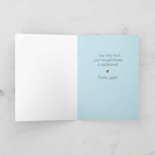 Dank u-het vanzelfsprekend is bedankkaart (Binnen)