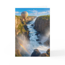 Dank U Heteluchtballon Zwevend Canyon