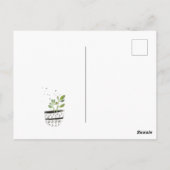 Dank u hipster cactusdruk briefkaart (Achterkant)