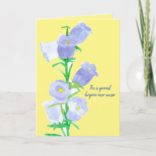 Dank u Hospice Care Gever Canterbury Bells Kaart