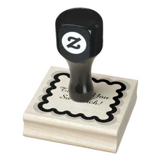 Dank u in een Lijst stempel (Stempel)