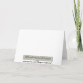 Dank u in het Italiaans, Tante Grazie Bedankkaart (Achterkant)