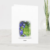 Dank u in het Nederlands en het Engels Bedankkaart (Achterkant)