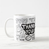 Dank u in verschillende talen koffiemok (Links)
