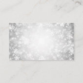 Dank u invoegen Silver Winter Wonderland Informatiekaartje (Achterkant)