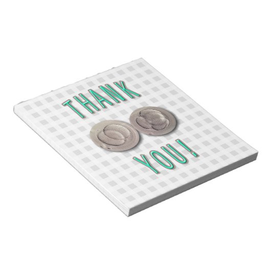 dank u ivf voor de bevruchting van embryo ' s notitieblok (Schuin)