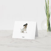 Dank u Jack Russell Terrier Puppy Dog Note Kaart (Achterkant)