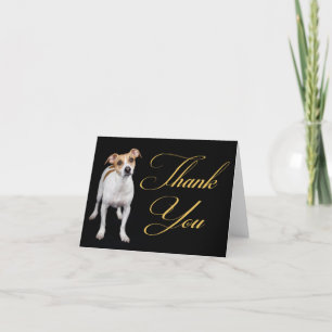 Dank u Jack Russell Terrier Puppy Dog Note Kaart