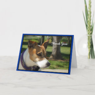 Dank u Jack Russell Terrier wenskaart Bedankkaart
