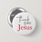 Dank u Jesus Gradient Christelijk Faith Ronde Button 5,7 Cm (Voorkant /achterkant)