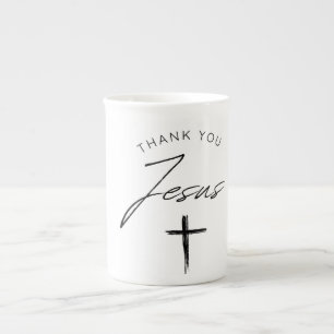 Dank u Jezus Mok, Bijbelvers Christelijke Bijbel Porselein Kop