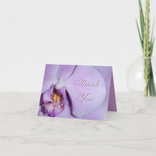 Dank u kaarden dichte omhooggaand van de Orchidee Bedankkaart