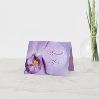 Dank u kaarden dichte omhooggaand van de Orchidee Bedankkaart
