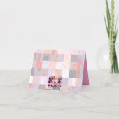 Dank u kaarden Paars Mozaïek Bedankkaart (Achterkant)