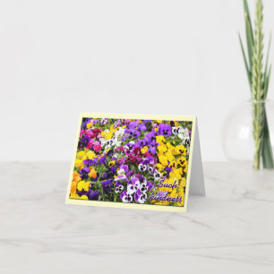 Dank u kaarden--Pansies Bedankkaart