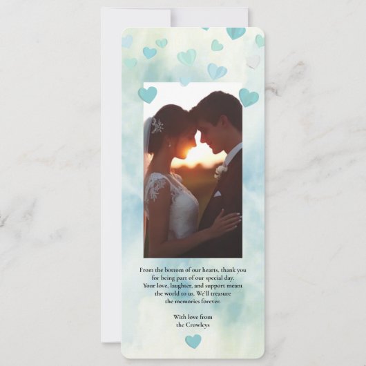 Dank u - Kaart (Achterkant)