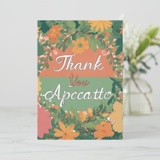 DANK U KAART (Staand voorkant)