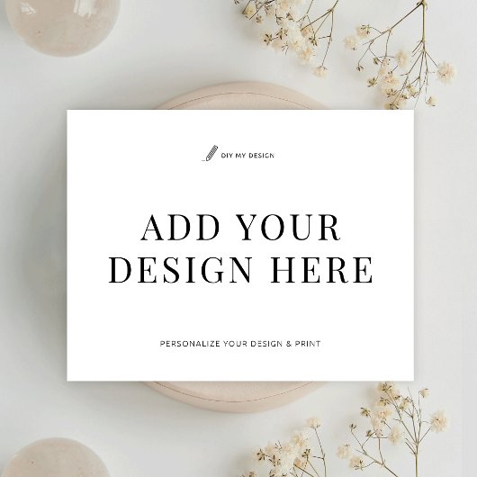 Dank u kaart 5.5x4.25"Druk Voeg uw ontwerp toe