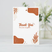 Dank u kaart aanpasbaar ontwerp (Staand voorkant)