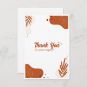 Dank u kaart aanpasbaar ontwerp (Voorkant / Achterkant)
