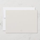 Dank u kaart Beige Tan Blue Traditioneel (Achterkant)