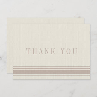 Dank u kaart Beige Tan Brown Traditioneel