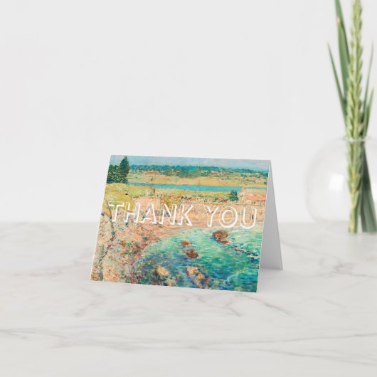 Dank u kaart, blanco binnen, bloemige  Kaart (Voorkant)