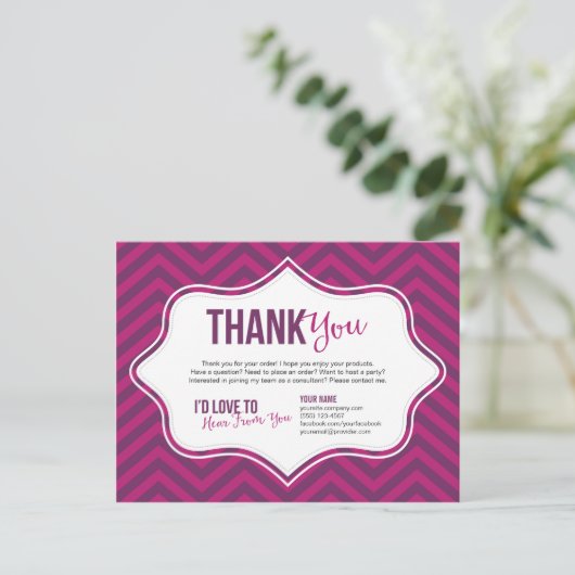 Dank u kaart Briefkaarten (Staand voorkant)