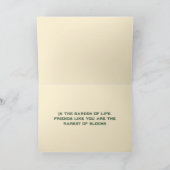 Dank u kaart - Cottage tuin thema (Binnen)