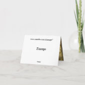 Dank u kaart Elegant Elite Gold Damask (Achterkant)