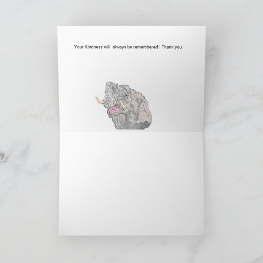 Dank u Kaart / Elephant (Binnen)