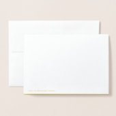 Dank u kaart, gouden kalligrafie waardering folie kaarten (Met envelop)
