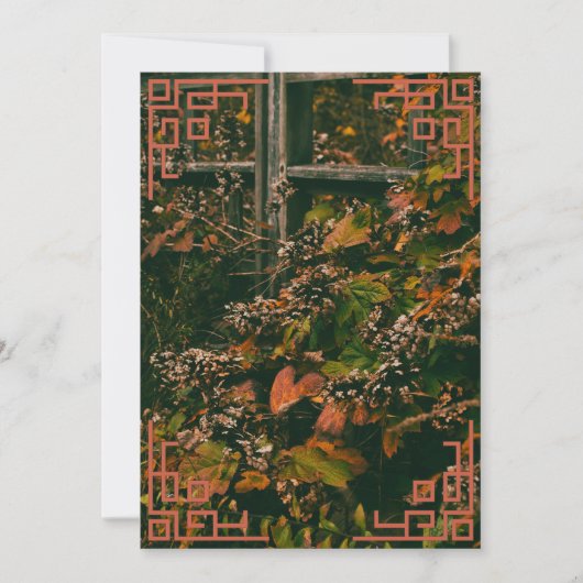 Dank u kaart Herfst gebladerte (Voorkant)