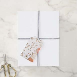 Dank u kaart Herfst Pompoen Herfst Cadeaulabel