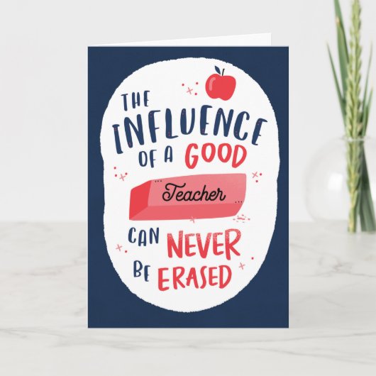 Dank u Kaart leraar (Voorkant)