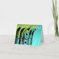 Dank u kaart Ski Snow Blade Winter Sport