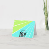 Dank u kaart Ski Snow Blade Winter Sport (Achterkant)