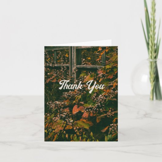 Dank u kaart val kleuren (Voorkant)