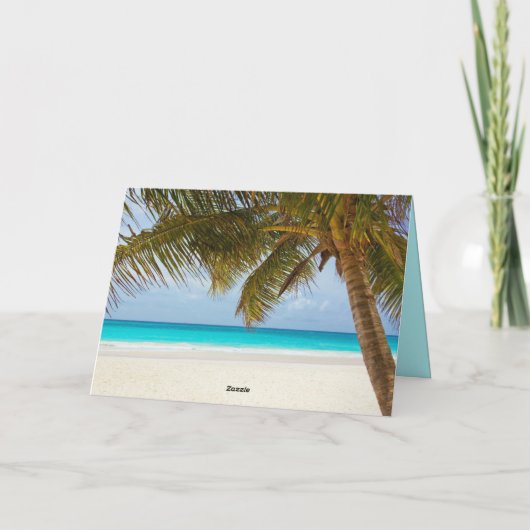 Dank u Kaart voor waardering van palmboompredikant (Achterkant)