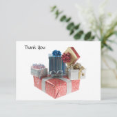 Dank u kaartdozen van geschenken bedankkaart (Staand voorkant)