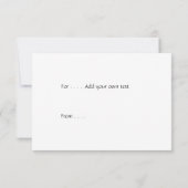 Dank u kaartdozen van geschenken bedankkaart (Achterkant)