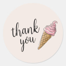 Dank u kaarten - Ice Cream Party